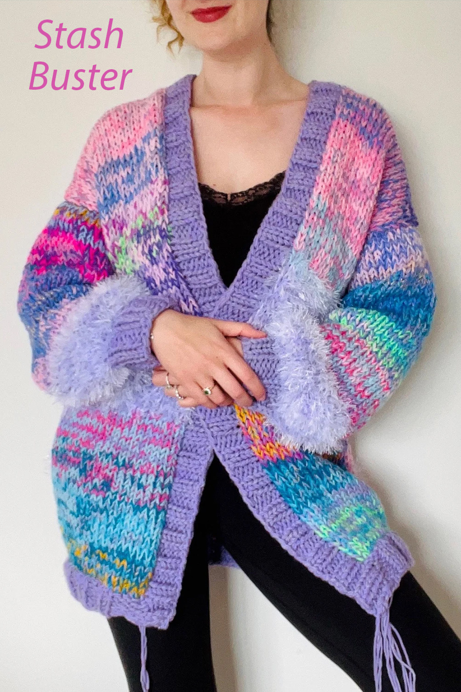 Scrap Dream Cardigan Knitting Pattern 