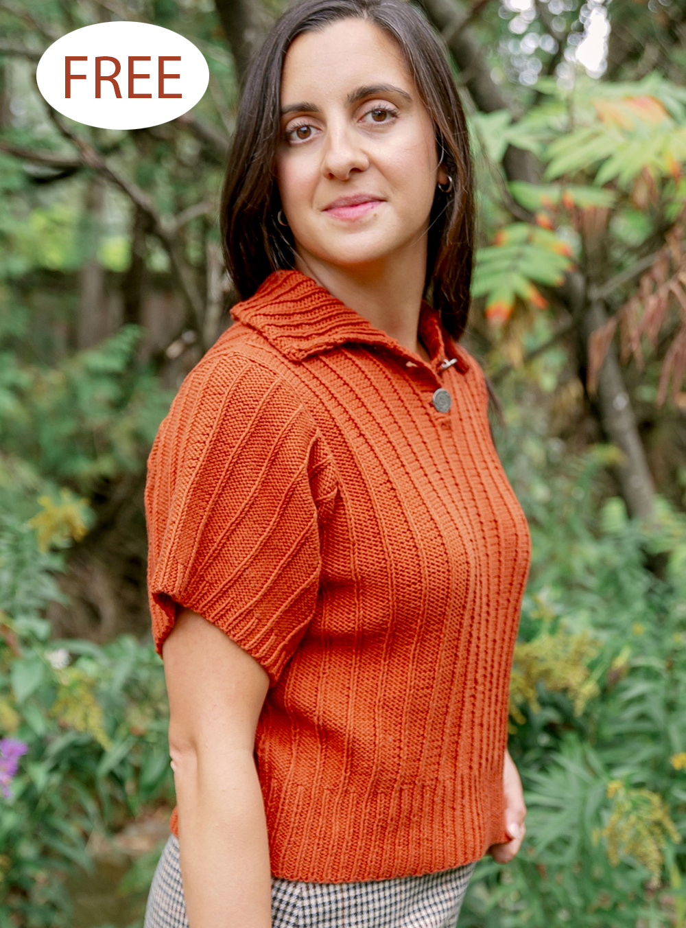 Free Knitting Pattern Polo Top