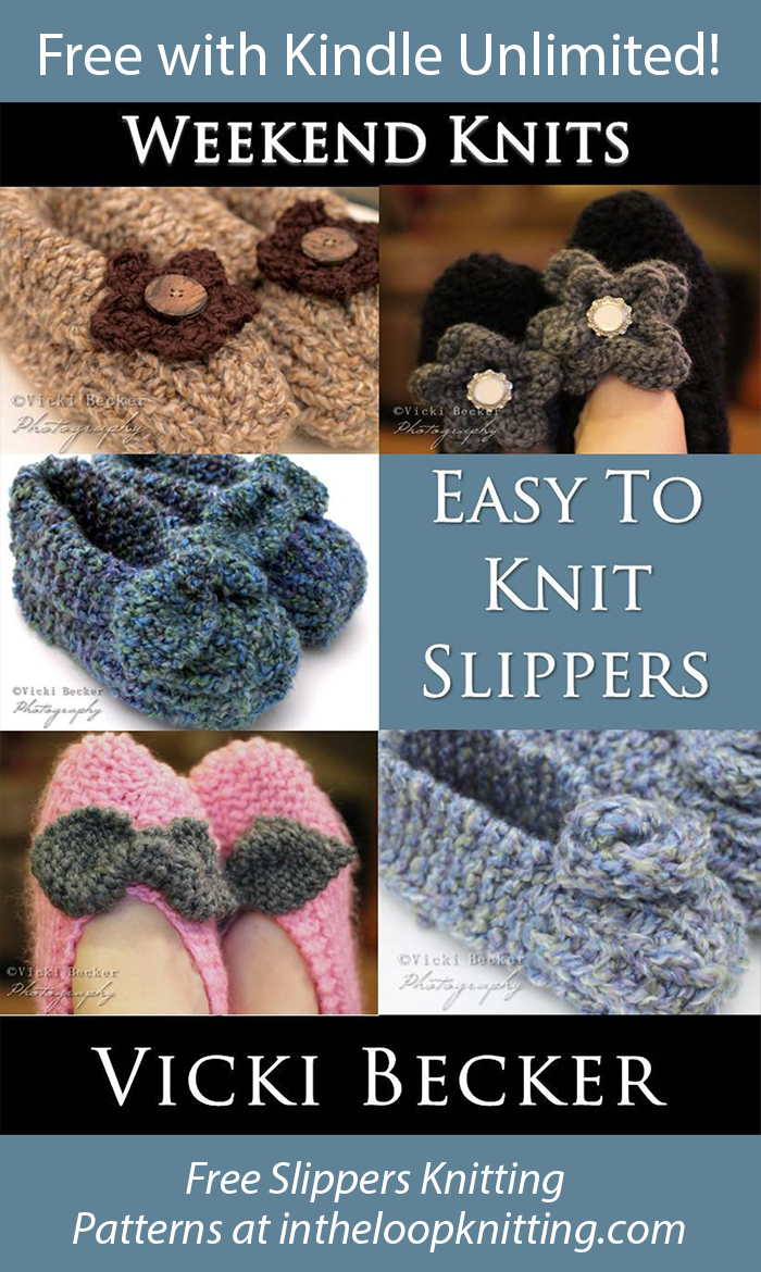 Easy To Knit Slippers Weekend Knits Book