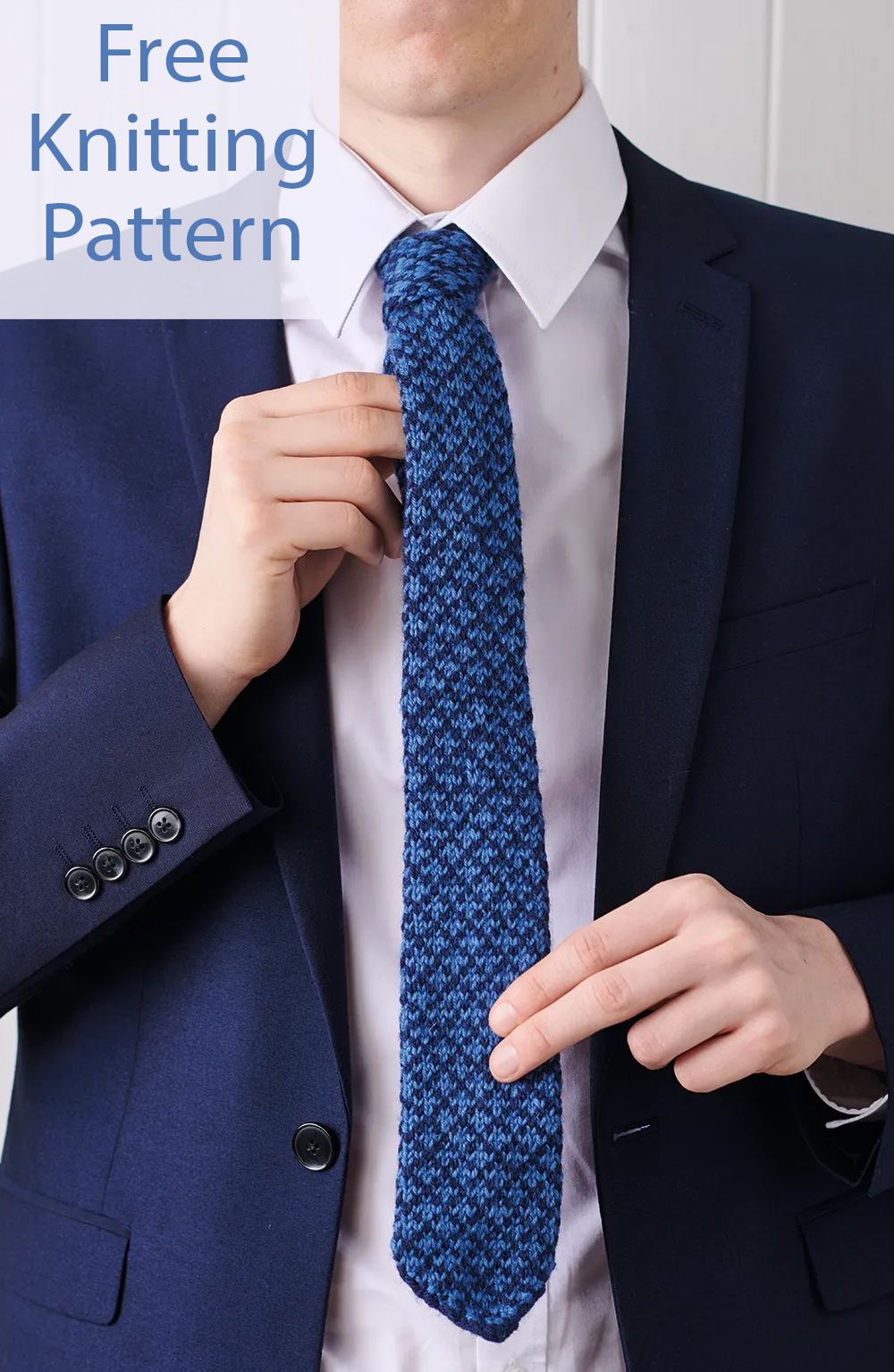 Fair Isle Tie Free Knitting Pattern
