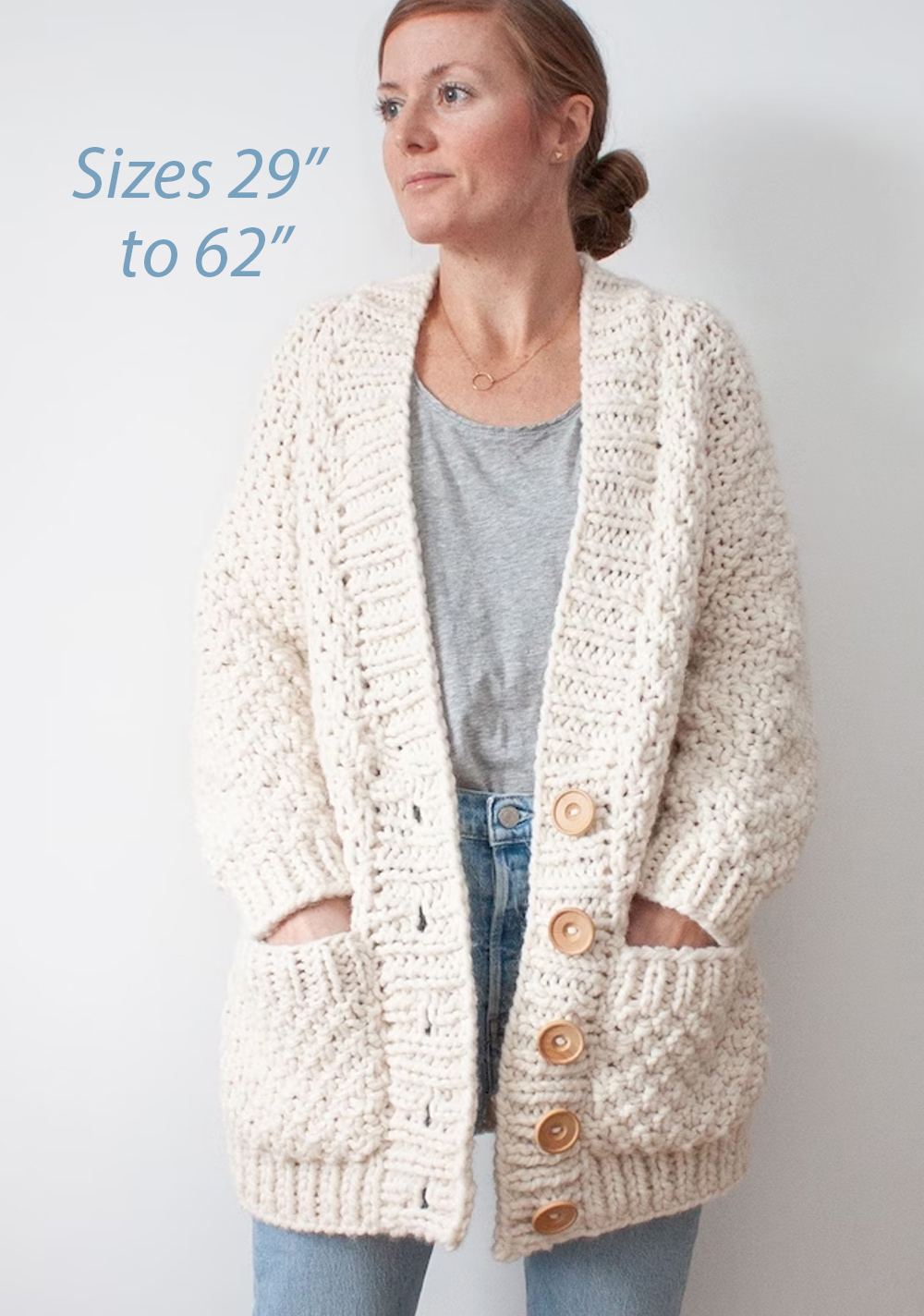 Easy Fernwood Cardigan Knitting Pattern
