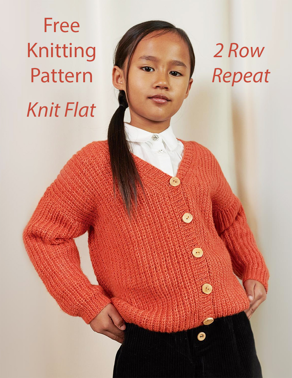 Free Knitting Pattern Fisherman’s Rib Children’s Cardigan