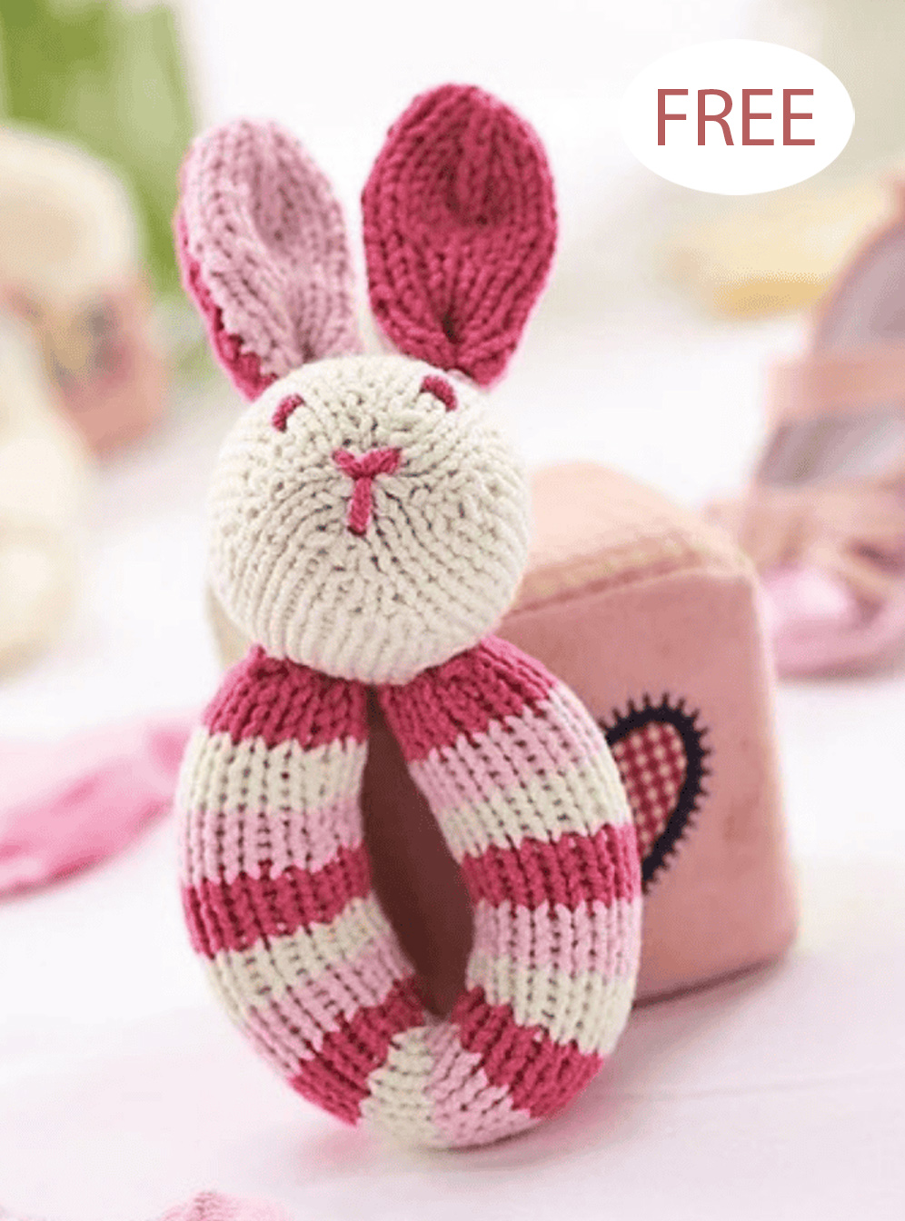 Free Knitting Pattern Flopsy Bunny Baby Rattle