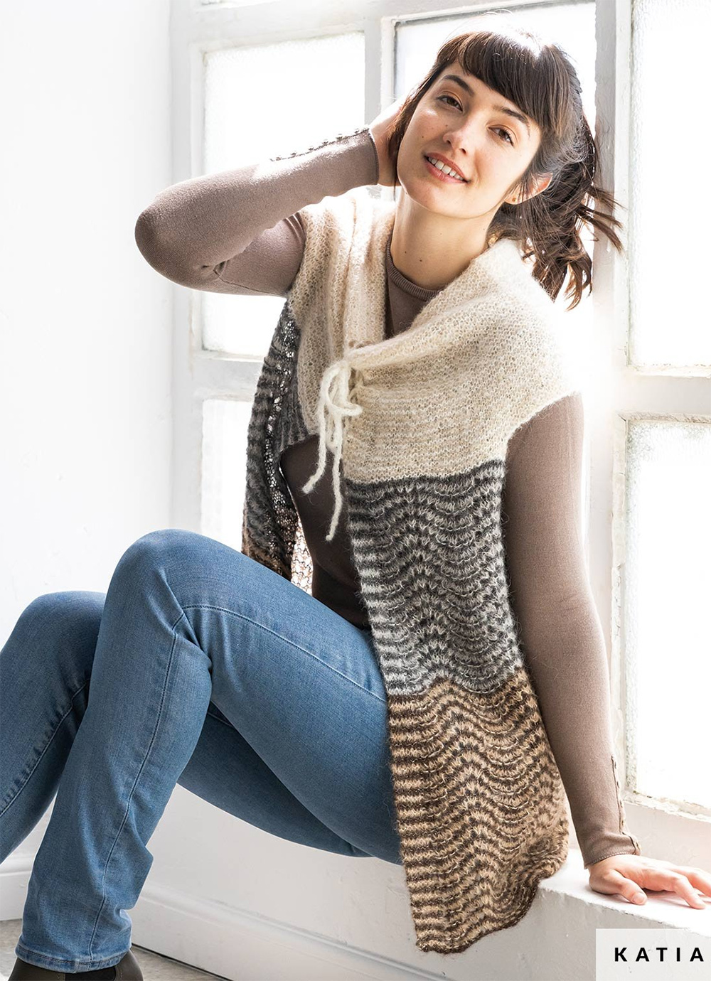 Knitting Pattern Harmony Vest Sweater