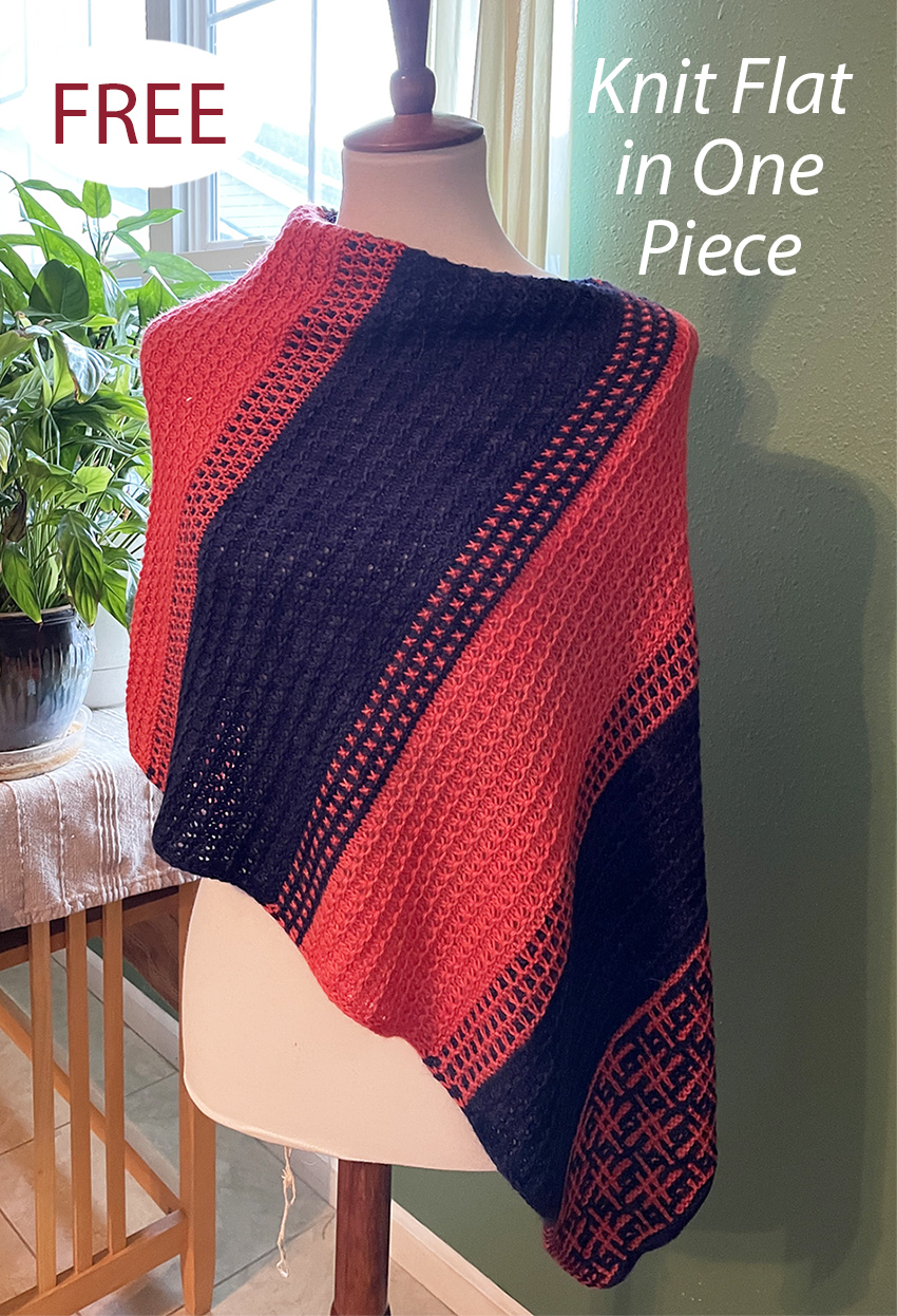 Free Poncho Knitting Pattern Hashtag Poncho