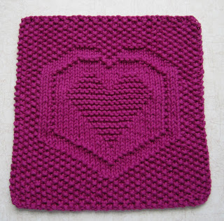 Free knitting pattern for Heartbeat Cloth