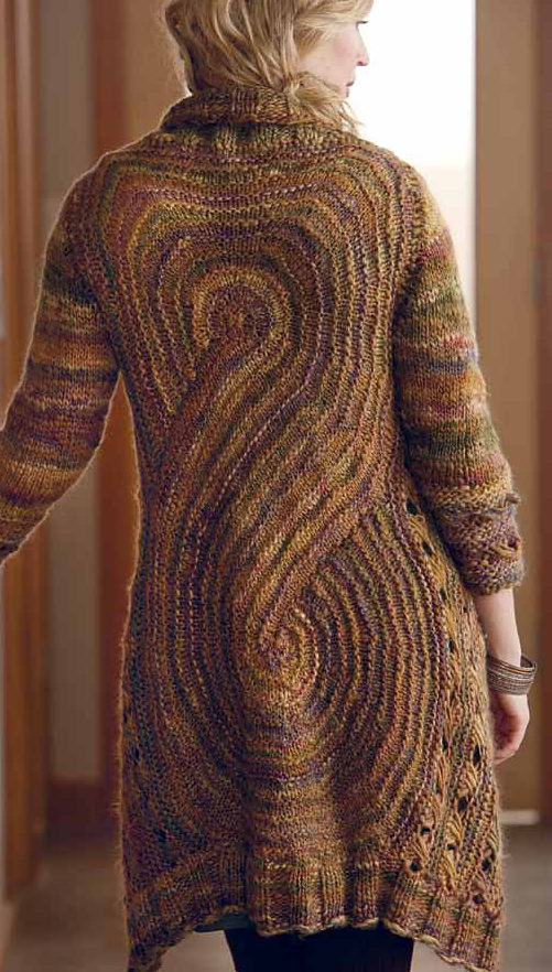 Knitting Pattern for Infinity Cardi-Wrap