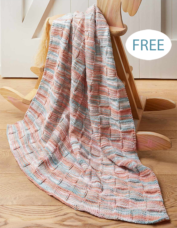 Free Knitting Pattern Jazmin Baby Blanket