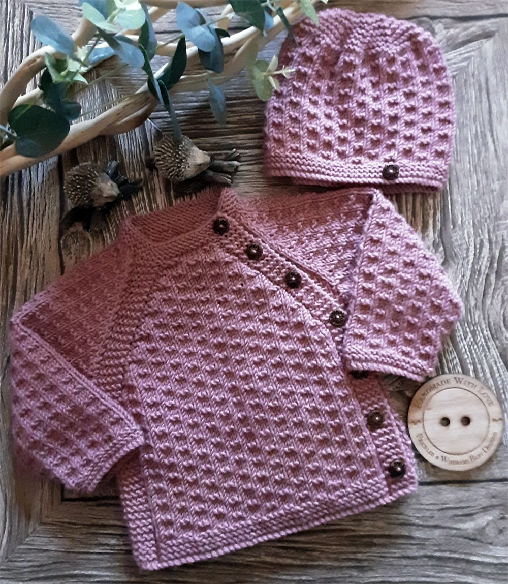 Knitting Pattern for Easy Joan Baby Cardigan