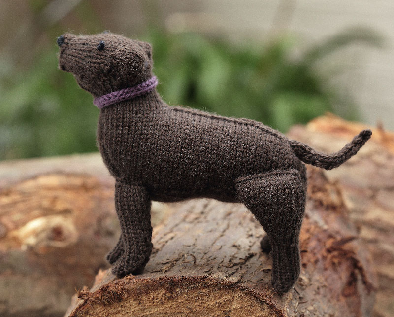 Free knitting pattern for Labrador Retriever and more dog knitting patterns