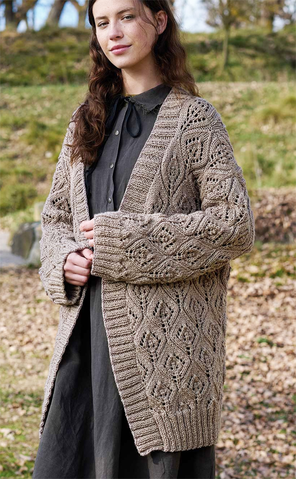 Free Knitting Pattern Lace Cardigan Sweater