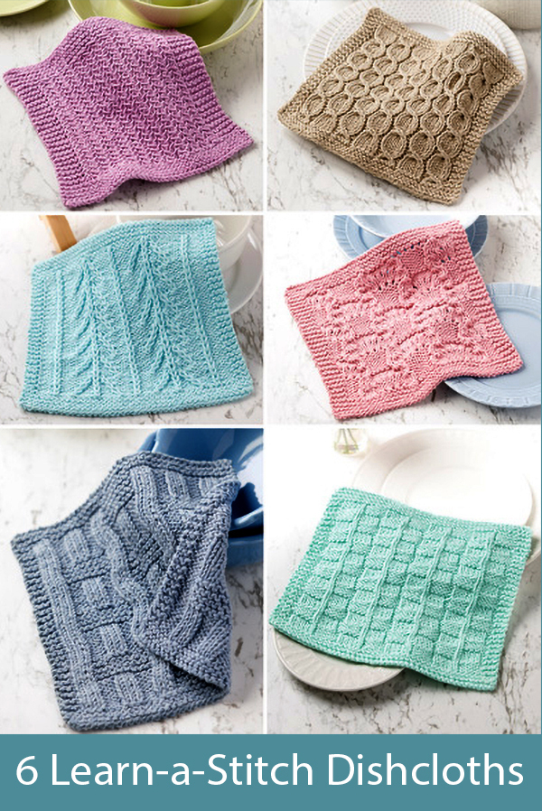 Learn-a-Stitch Knit Dishcloths Free Knitting Patterns