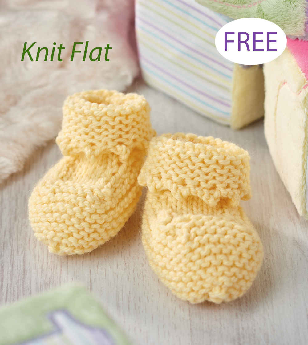 Free Baby Little Duckling Booties Knitting Pattern