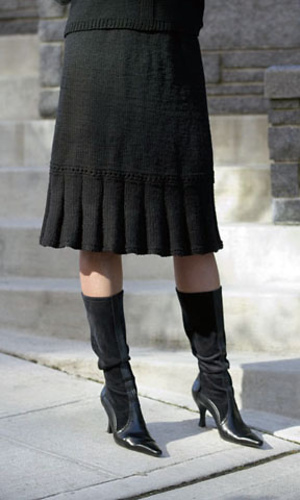 Free knitting pattern for Little Flirt Skirt