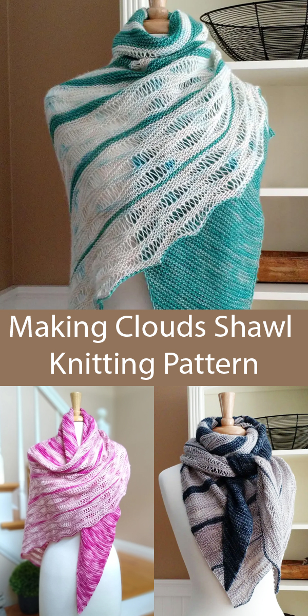 Making Clouds Shawl  Knitting Pattern