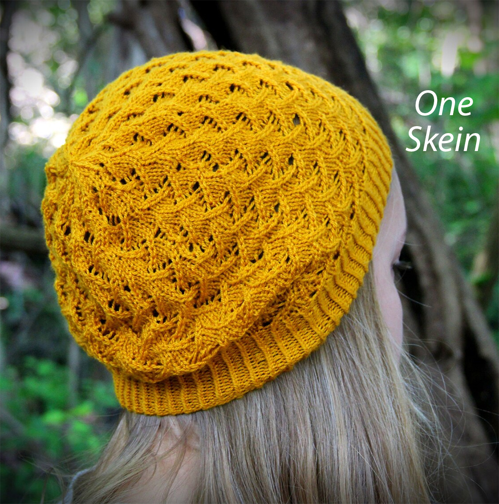 Knitting Pattern for One Skein Meandrous Hat