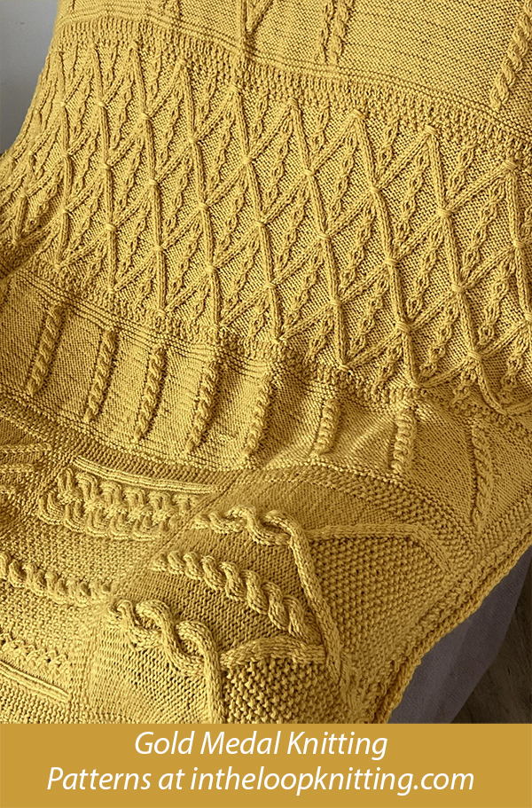 Mindful Seamless Knit Afghan Knitting Pattern