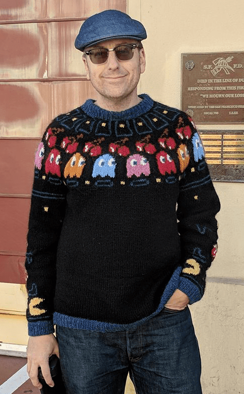 Free Knitting Pattern for Pac-Man Sweater