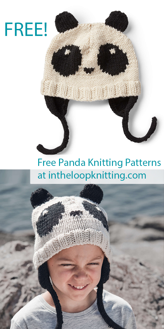 Free Panda Hat Knitting Pattern