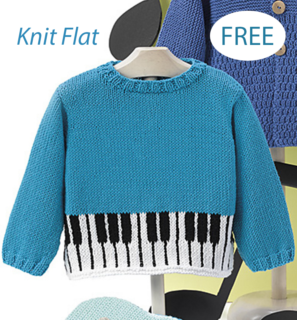 Free Knitting Pattern Piano Baby Sweater