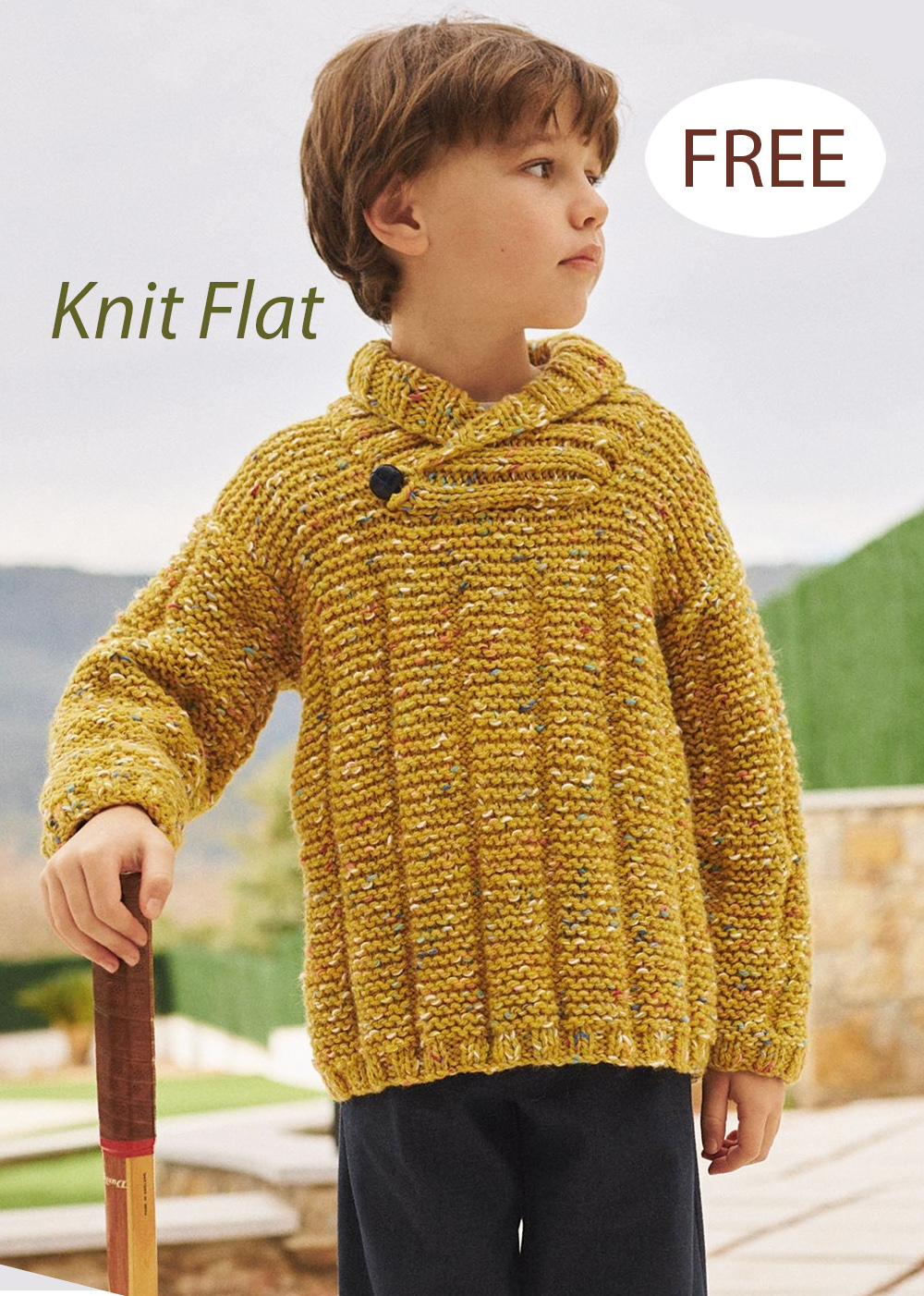Free Knitting Pattern Pluton Children's Sweater