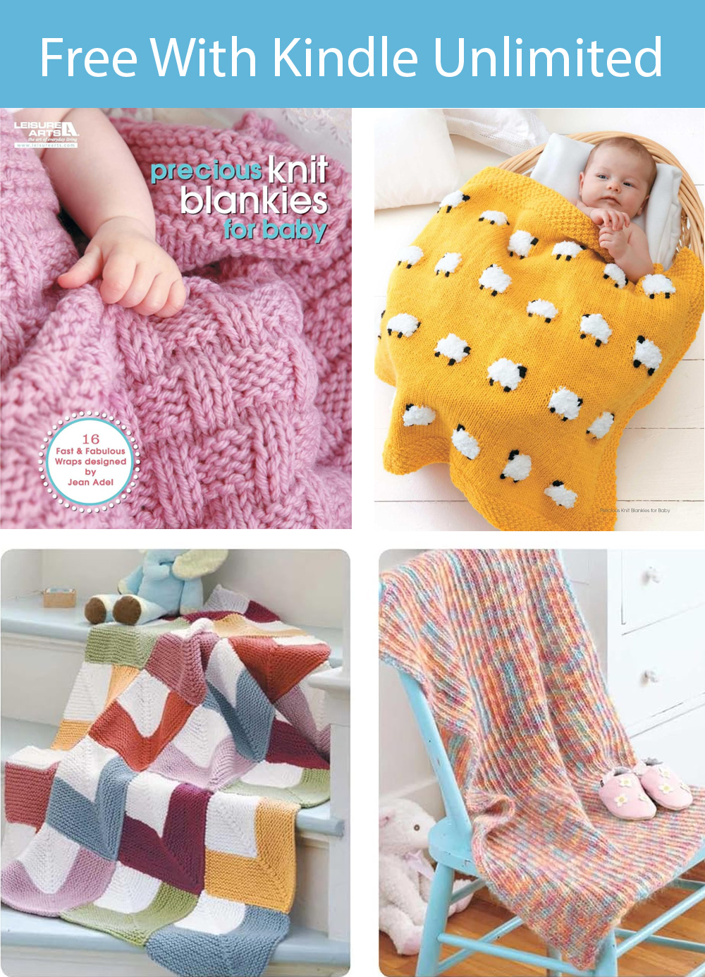 Knitting Pattern for Precious Knit Blankies for Baby Baby Blanket