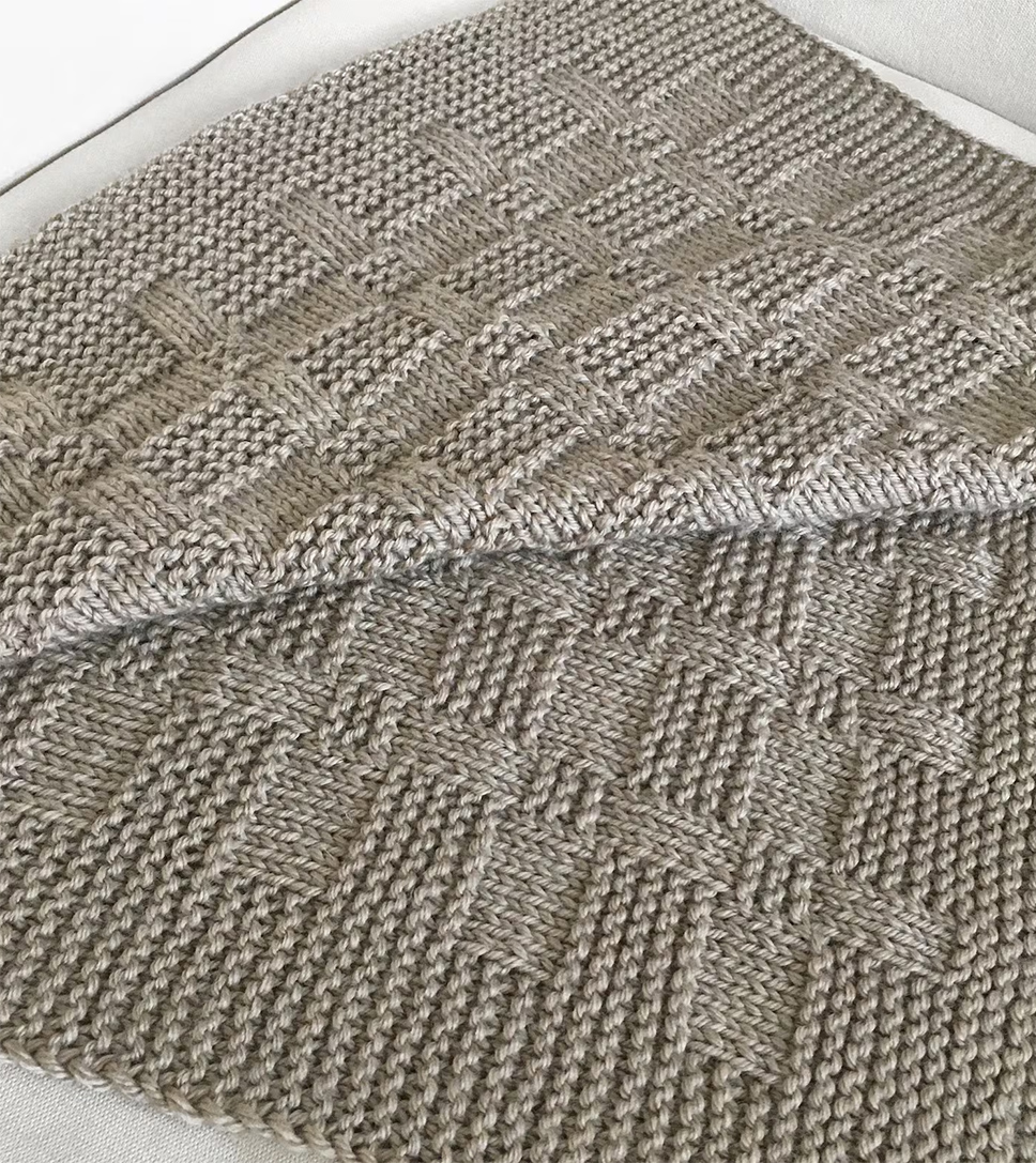 Rustic Blanket  Knitting Pattern