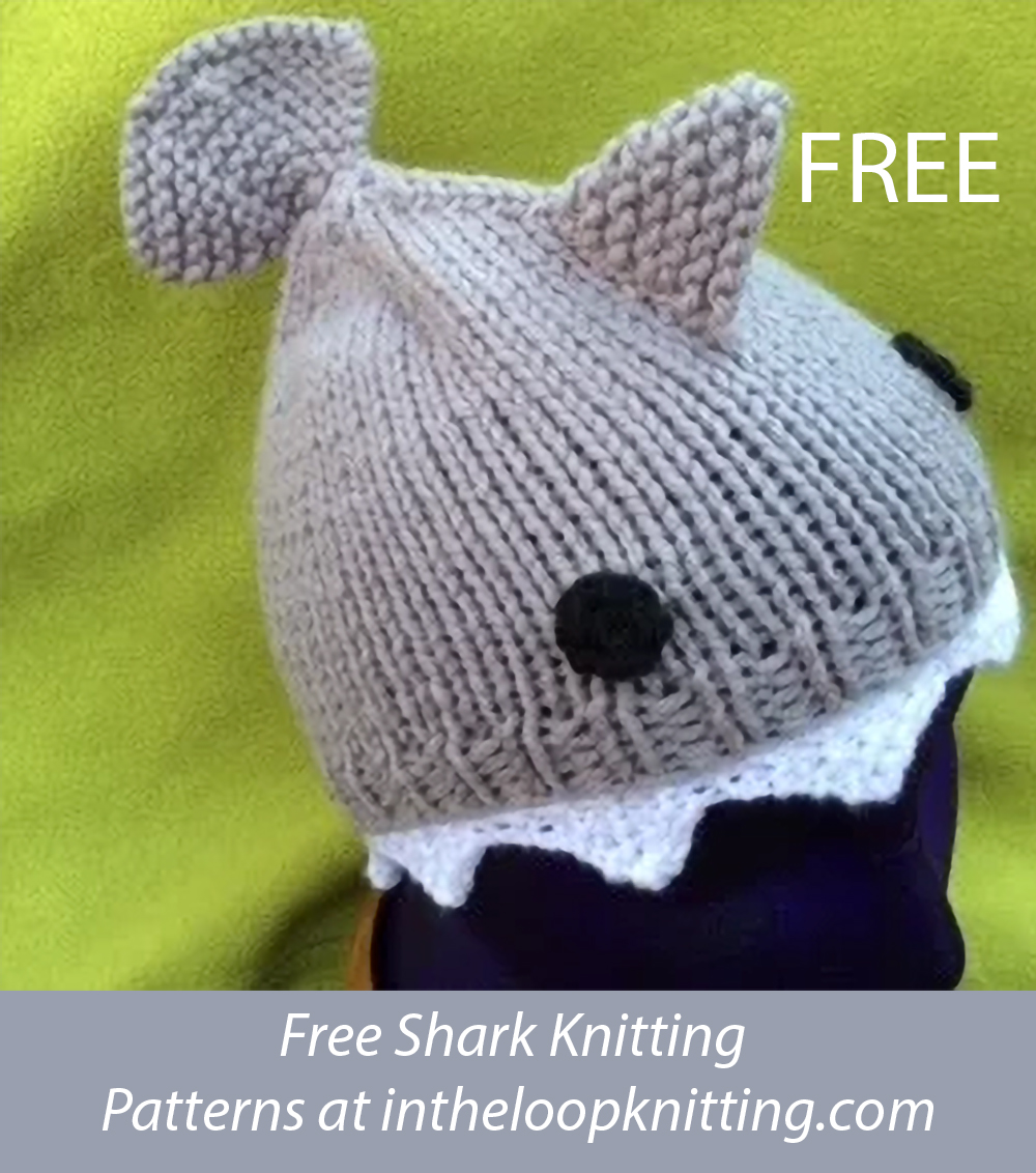 Free Shark Attack Hat Knitting Pattern