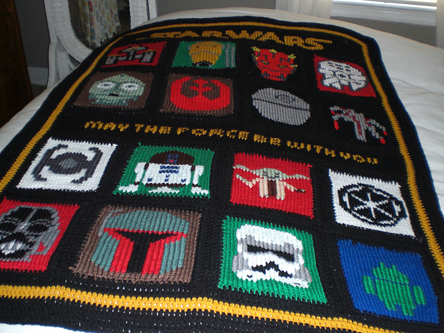 Star wars outlet knitted blanket pattern