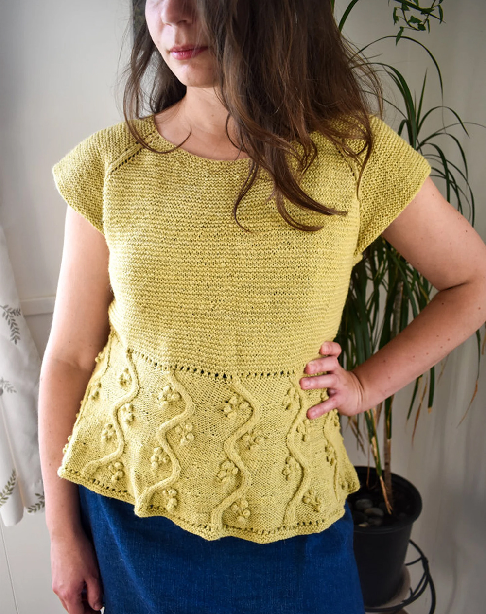 Summer by the River Tee Peplum Knitting Pattern