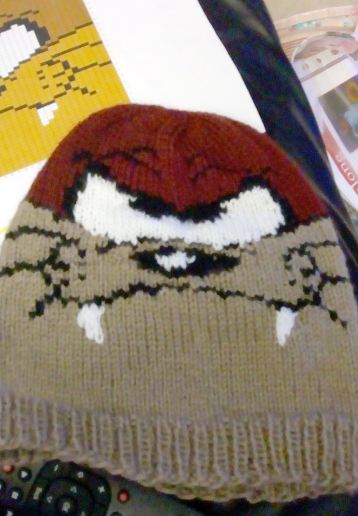 Free Knitting Pattern for Tasmanian Devil Hat