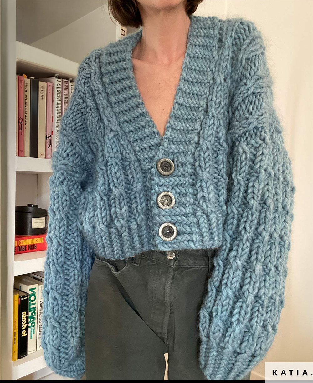 The Blue Cardi Cardigan Knitting Pattern