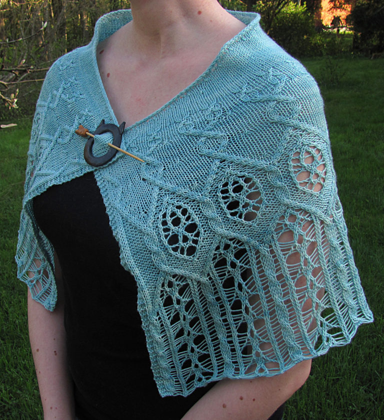 Free Knitting Pattern for The Pale Lady Shawl