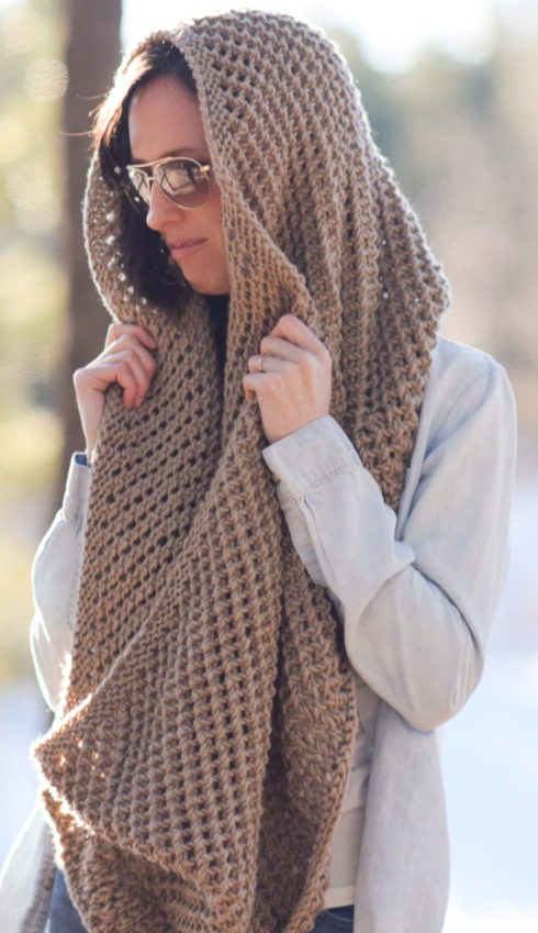 Free Knitting Pattern for Traveler Infinicowl