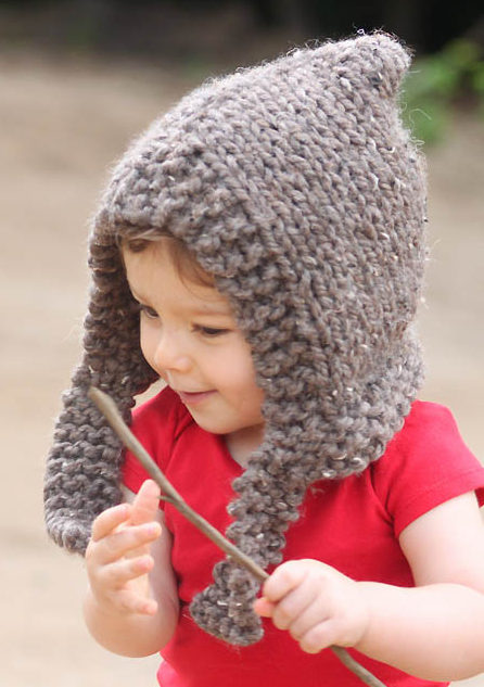 Free Knitting Pattern for Woodland Hood