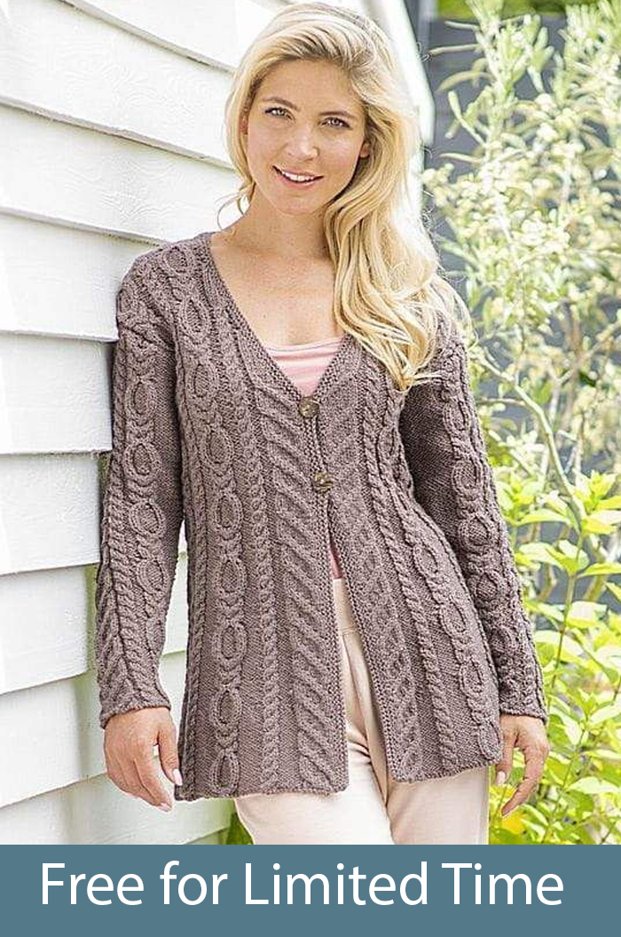 A Line Cable Jacket Knitting Pattern