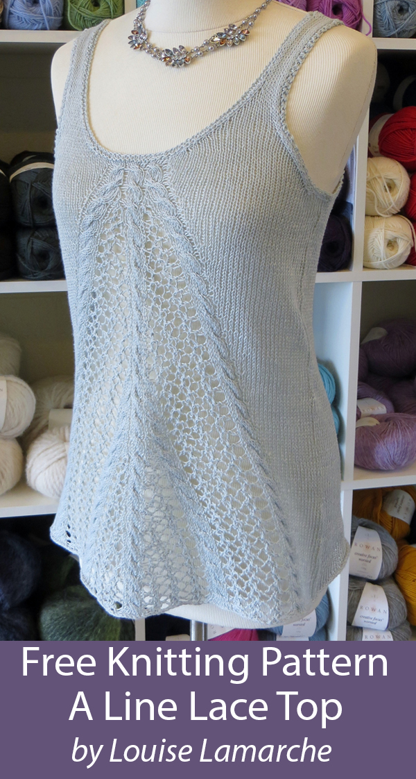 Free Tank Top Knitting Pattern A Line Lace Top