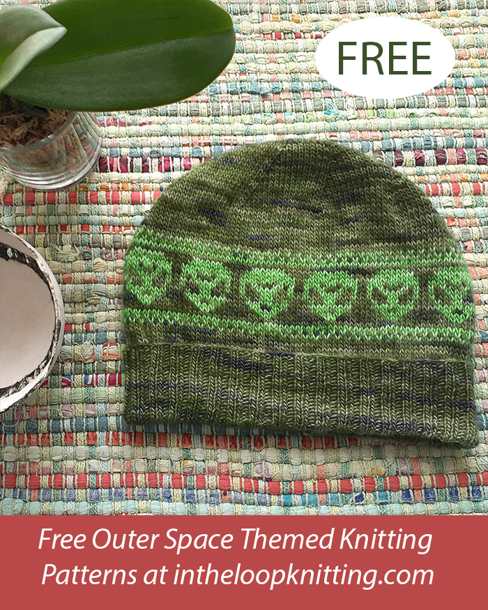 Free Alien Hat Knitting Pattern