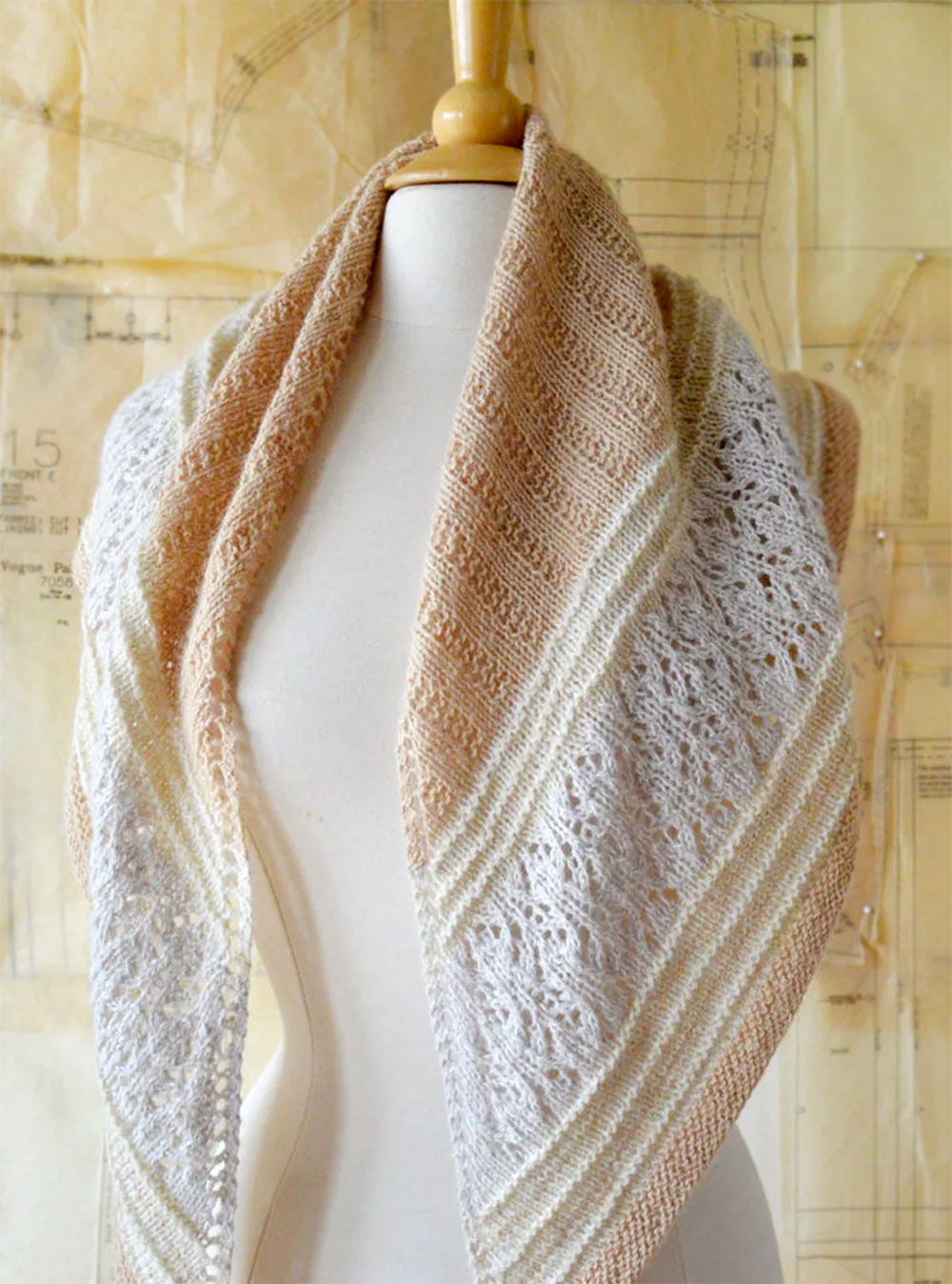 About Town Shawl Knitting Pattern