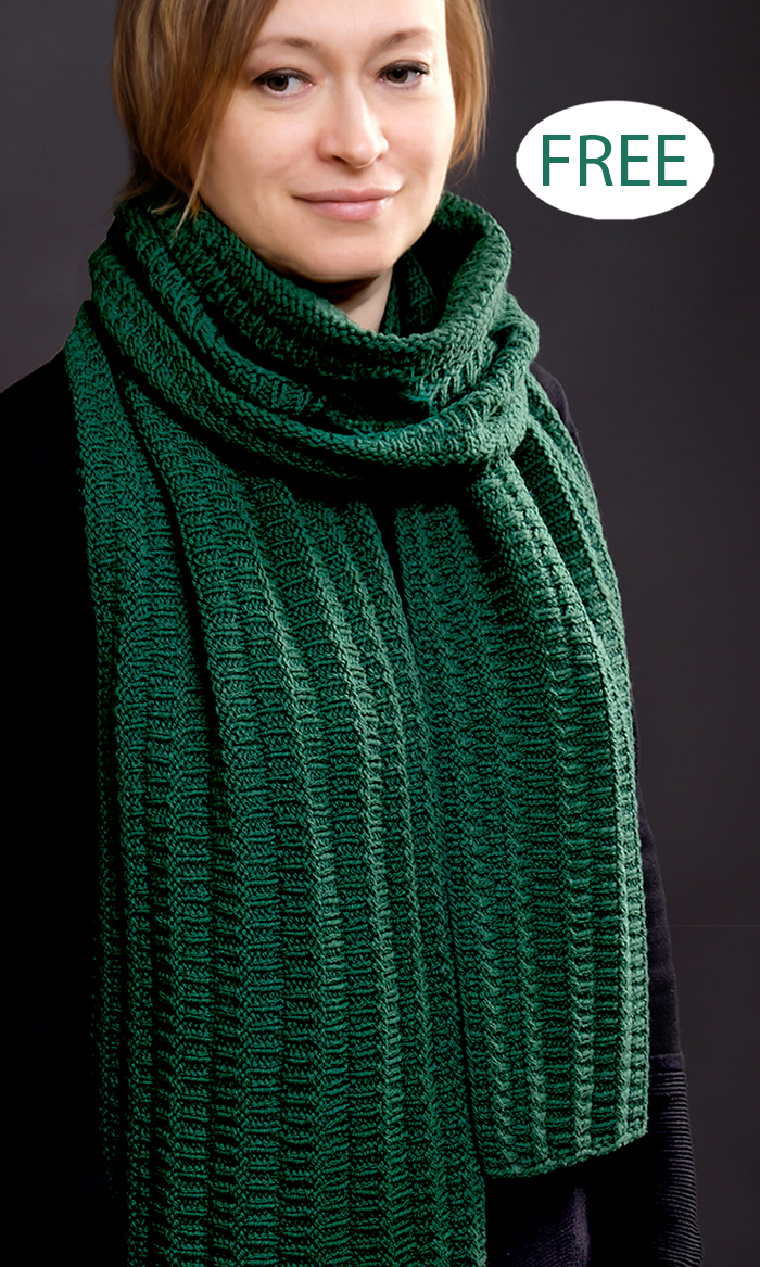 Free Knitting Pattern Accordion Pleat Scarf