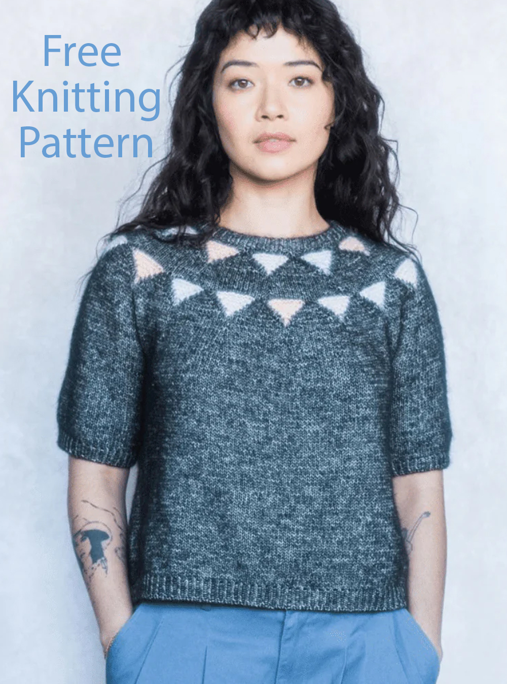 Free Top Knitting Pattern Loose Knit Top Tee