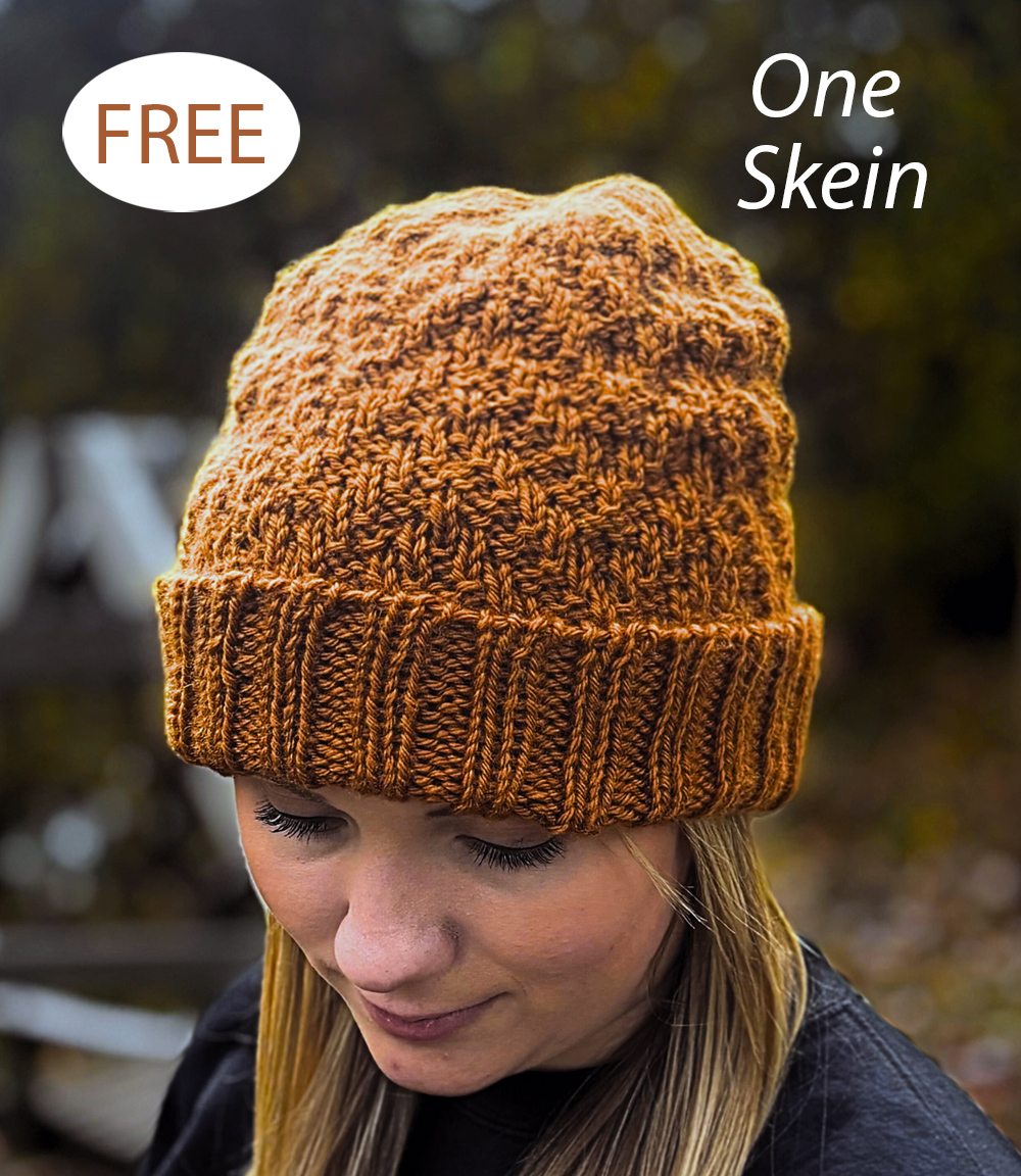 Free One Skein Adams Hat Knitting Pattern