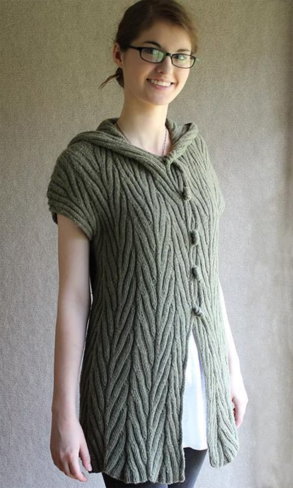 Knitting Pattern for Adam's Ribs Hoodie 