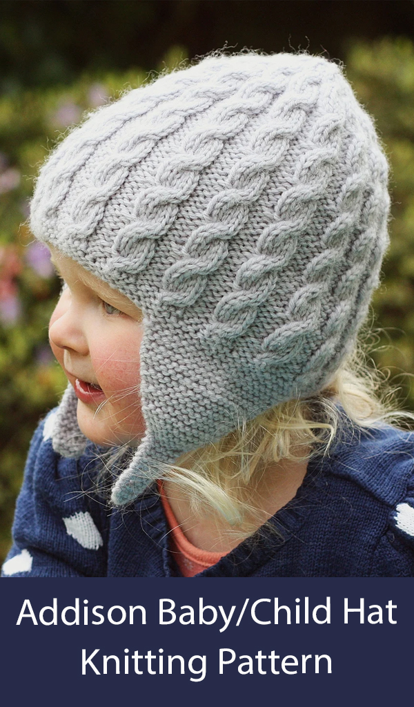 Addison Baby Hat Knitting Pattern 