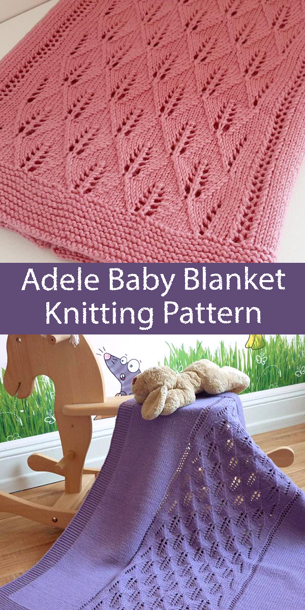 Adele Baby Blanket Knitting Pattern