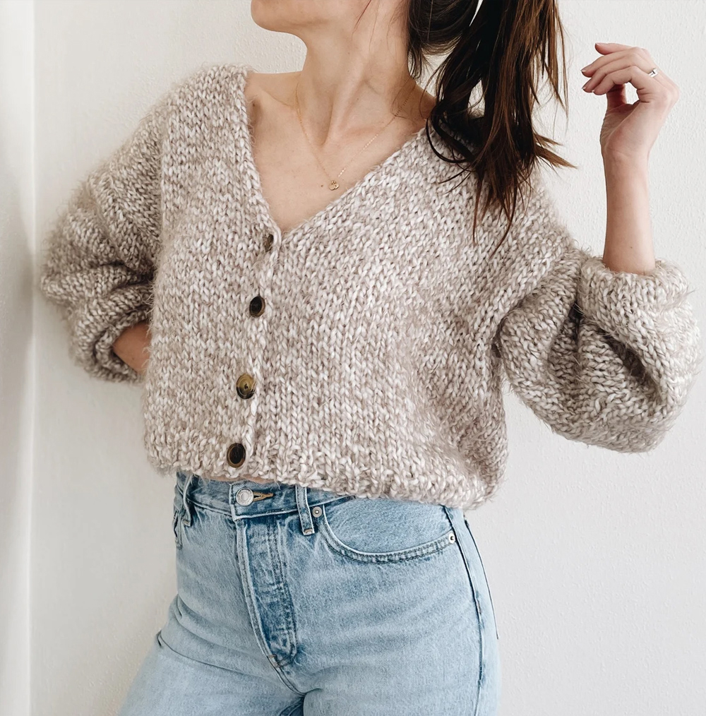 Easy Adelia Cardigan Knitting Pattern