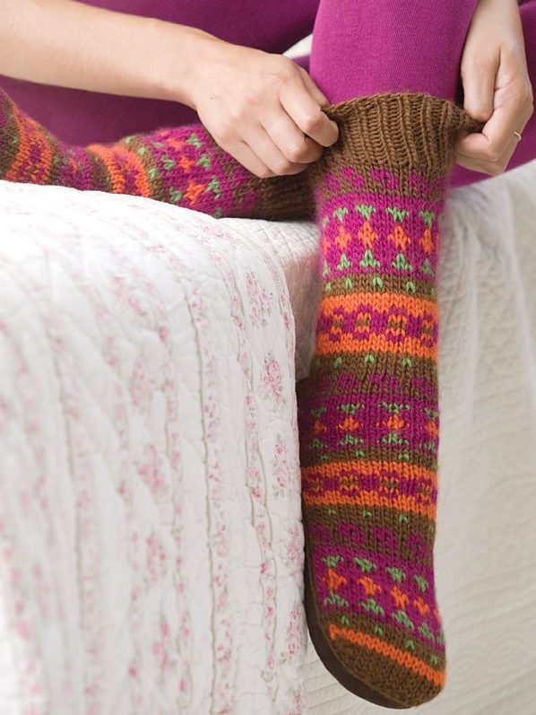 Free Slipper Socks and Boots Knitting Patterns - In the Loop Knitting