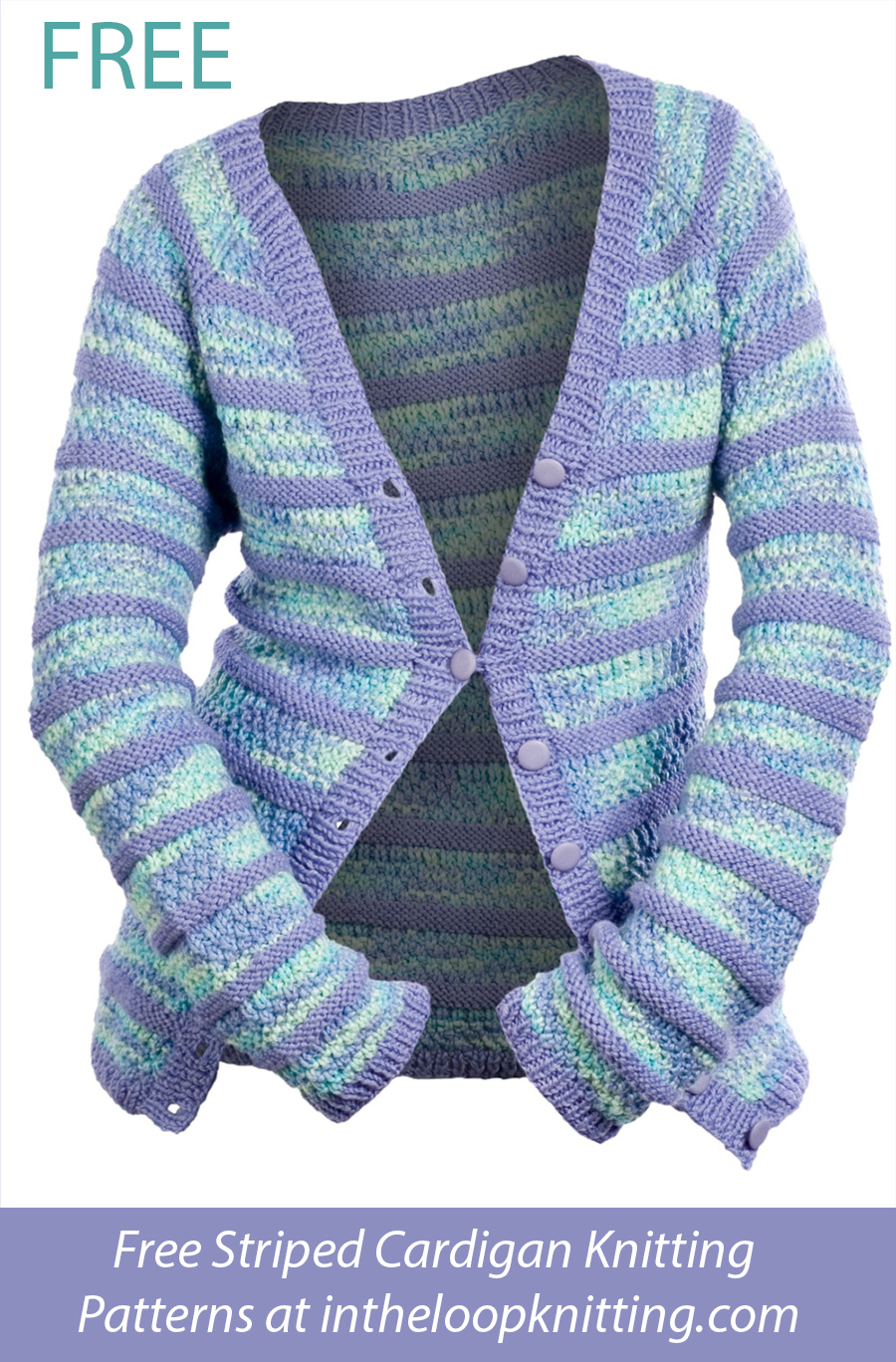 Free Stripes Cardigan Knitting Pattern