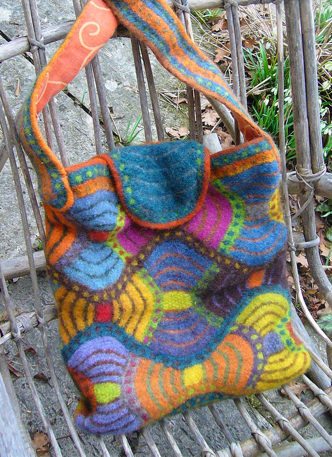 Free Knitting Pattern for African Adventure Bag