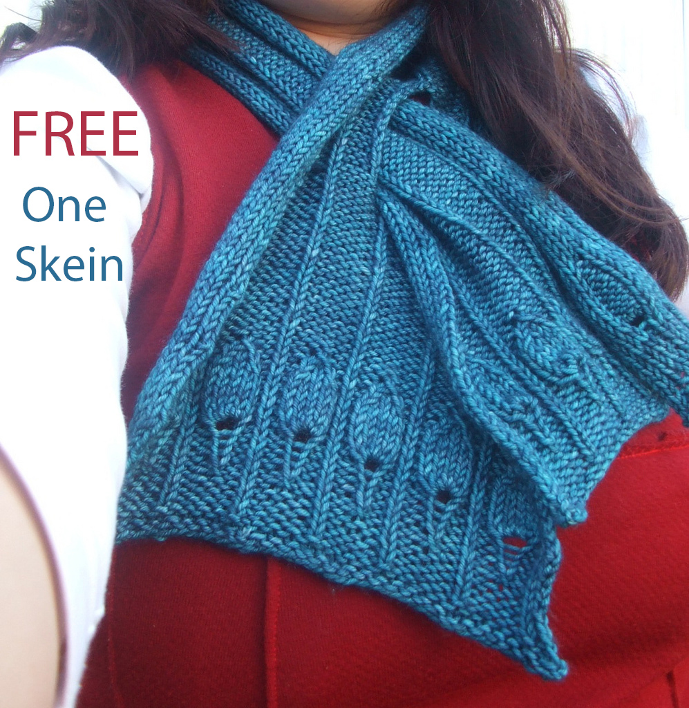 Free After the Rain Scarf Knitting Pattern